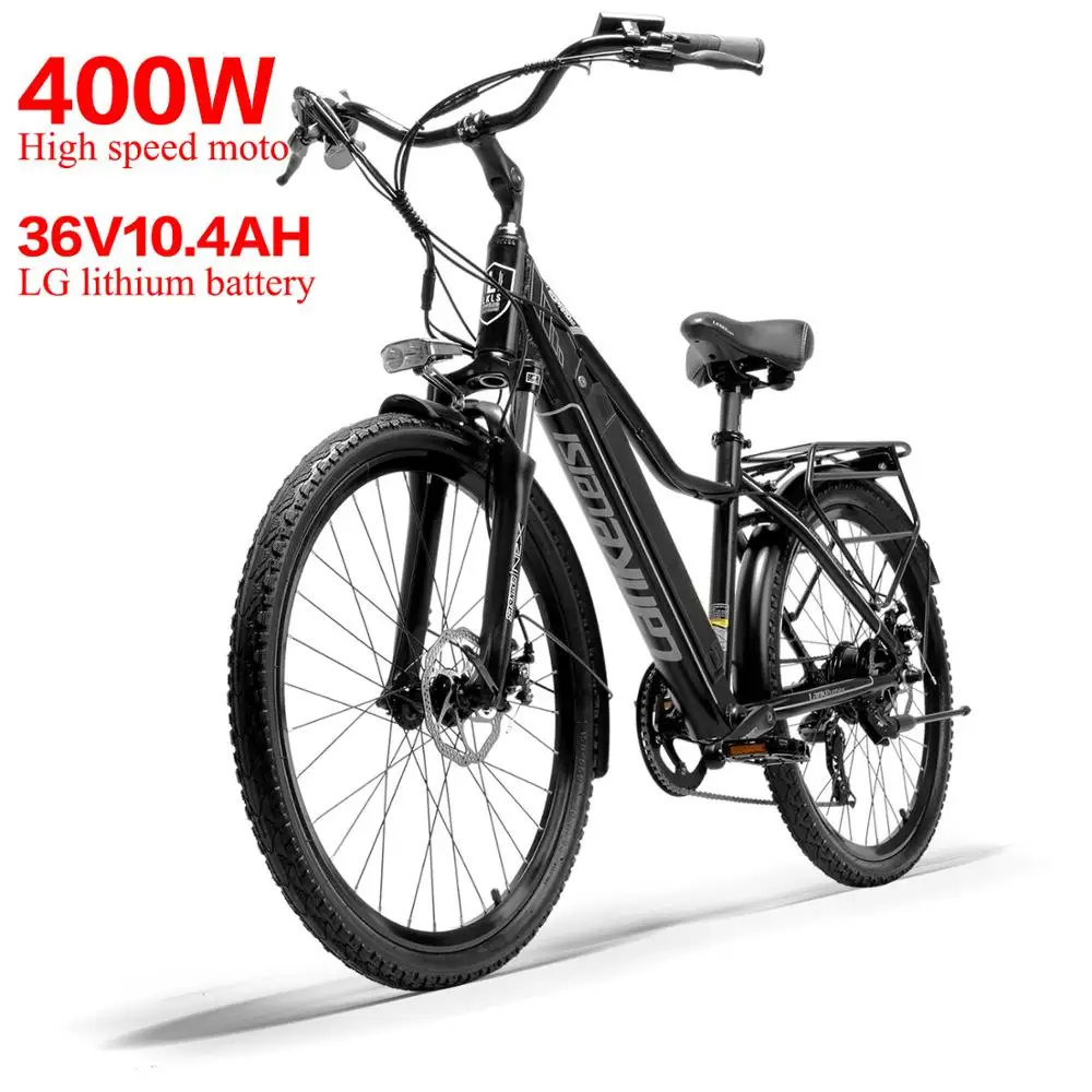 Clearance LANKELEISI Pard3.0 Electric Bike 36V 10.4AH Lithium Battery 400W High-speed Motor Hydraulic Disc Brake Endurance 1