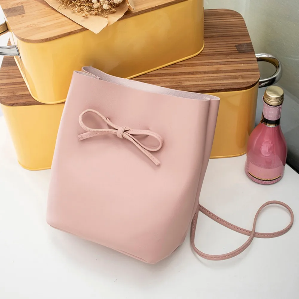 

Fashion Women's Shoulder Bag luxury handbags women bags designer Bow Bucket crossbody bags for women 2018 bolsa feminina