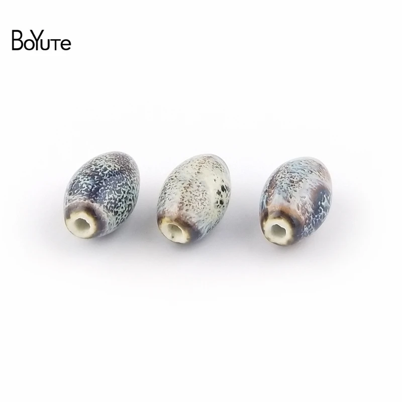 BoYuTe 20Pcs 20132.5MM Oval Ceramic Beads Diy Hand Made Beads Jewelry Making (2)