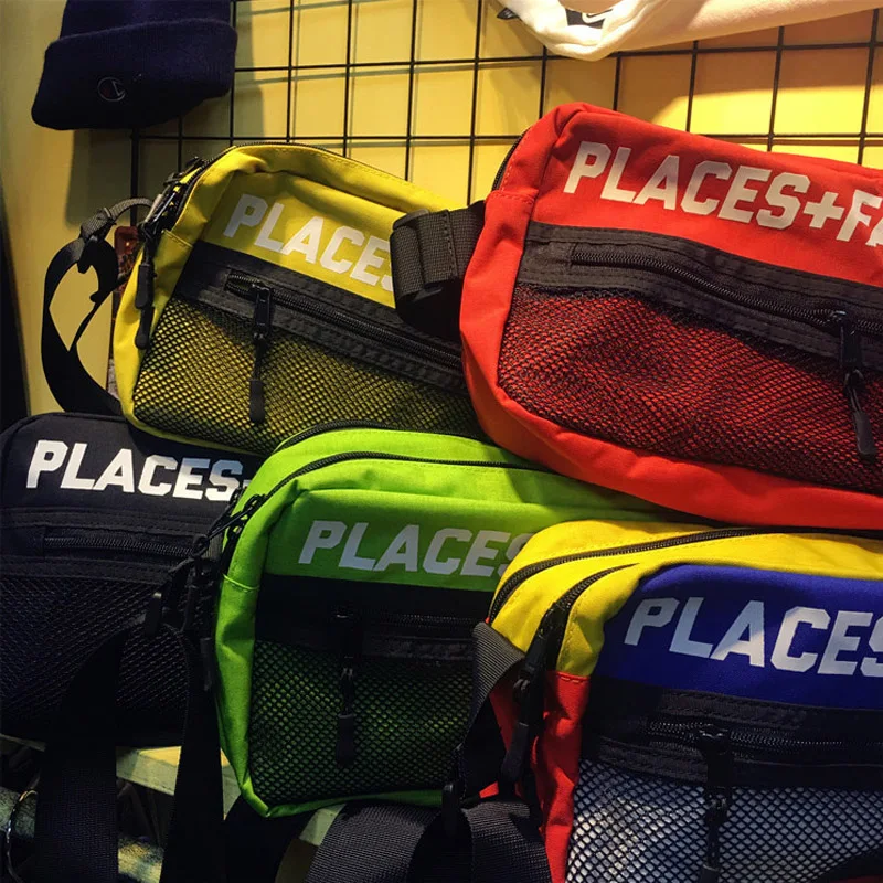 New Places+Faces Crossbody Bag Men Women Streetwear places+faces
