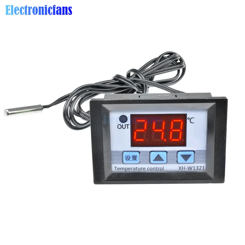 

DC 12V Relay Output Digital Thermostat Temperature controller Incubator Heater Cooling Control Switch module NTC 10k Sensor