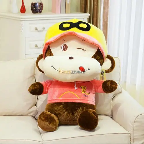 Fancytrader 43'' 110cm Giant Plush Stuffed Monkey , 3 Colors, Free Shipping FT90492 (3).jpg