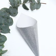 Свадебные конфетти на заказ, блестящие серебряные свадебные сувениры, Серебряные вечерние украшения для стола, попкорн конусы