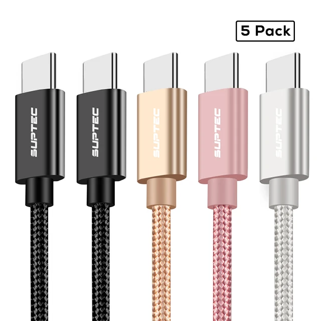 SUPTEC 5 упаковка usb type-C кабель для samsung S9 S8 Note 9 2A зарядное устройство Быстрая зарядка type-C кабель для huawei Xiaomi Mi 8 Oneplus 6 5 - Цвет: Mix Color