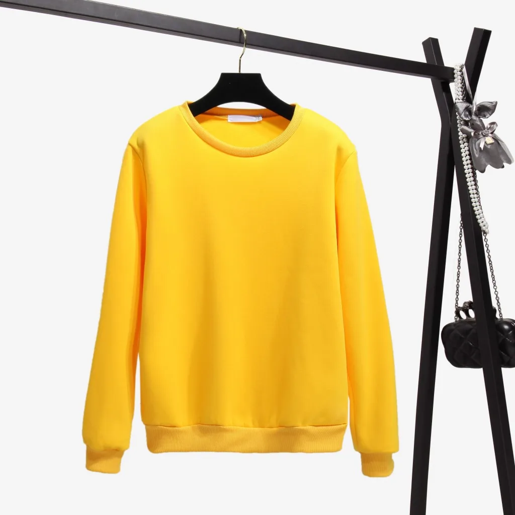 yellow sweatshirt ladies