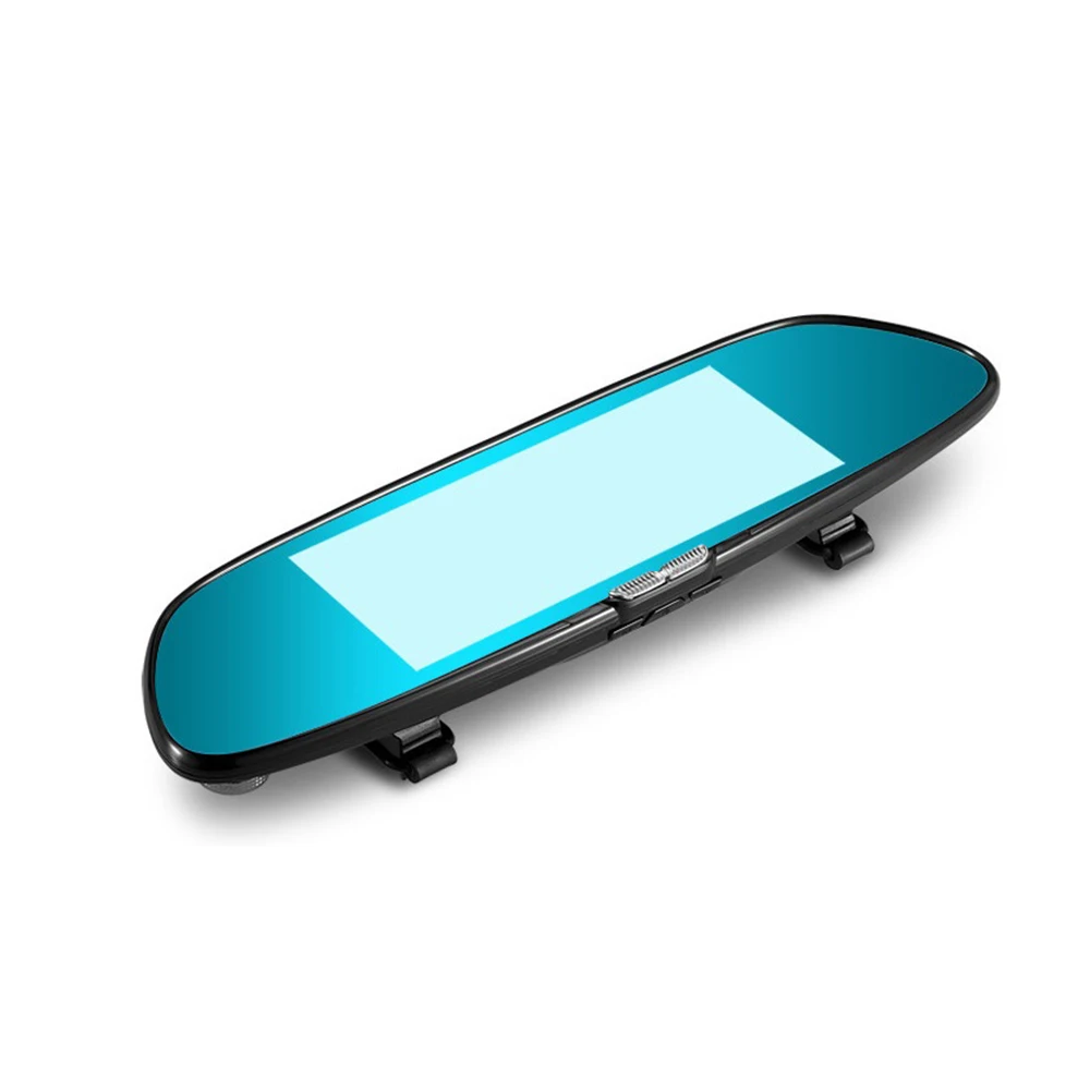  7.0 Inch Touch Screen Car Video Mirror Rearview Camera Car Dvr Camera Dual Lens Recorder G-sensor D