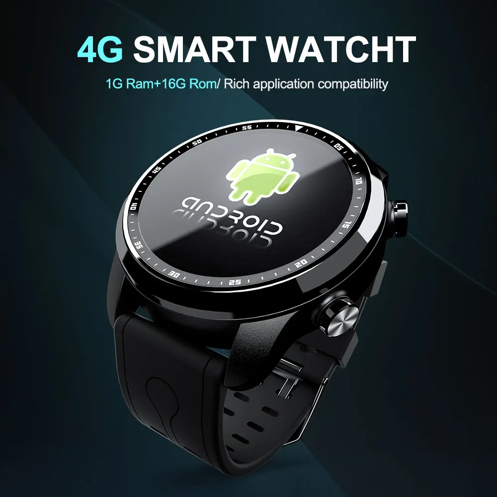 LOKMAT Android Смарт часы телефон сердечного ритма мониторы Bluetooth водостойкий 1 ГБ/16 Гб Wi