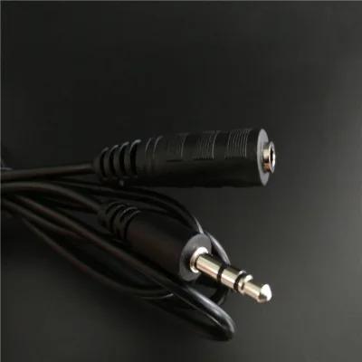 30pcs Audio Cable 3 5 mm Male to 3 5mm Female Stereo Cable Audio Aux Headphone Cable Extension Cord Male to Female Top Quality