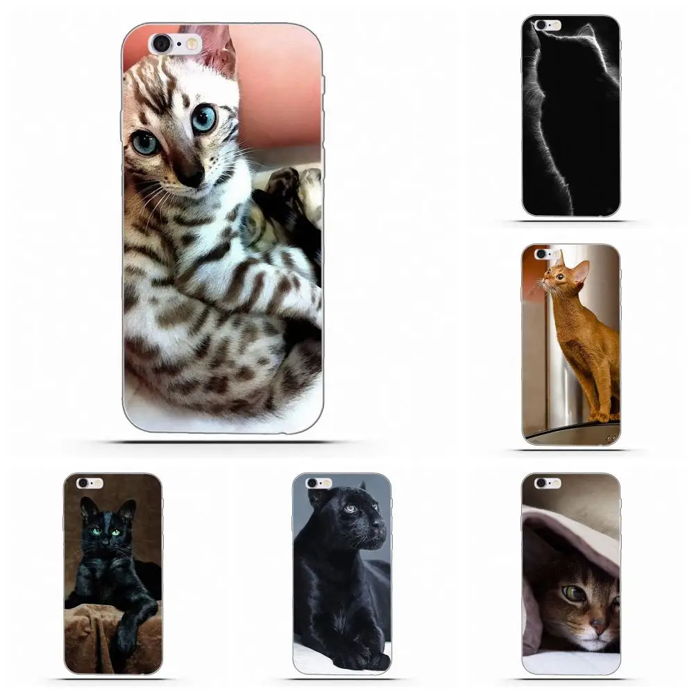 Для Galaxy Alpha Core Prime Note 4 5 8 S3 S4 S5 S6 S7 S8 S9 мини edge плюс TPU розничная продажа Новая мода сохранять спокойствие и люблю кошек черный