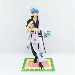 Alen Аниме GINTAMA Серебряная Душа Саката Gintoki amatou Ver. ПВХ фигурку Коллекционная модель дети Игрушечные лошадки куклы 23 см