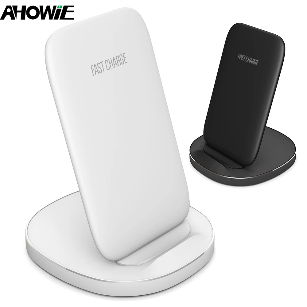 

Ahowie Wireless Charger Stand Dock For Iphone X 7 Plus Samsung S9 Wireless Fast Charging Stand For Iphone 7 8 Chargeur Induction