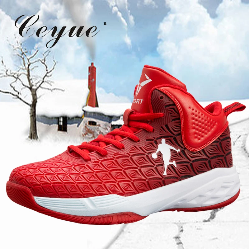 Ceyue 2019 los hombres zapatillas de baloncesto zapatillas Jordan Zapatos altos zapatos de tobillo cojín de aire a prueba de golpes a prueba cesta homme baloncesto