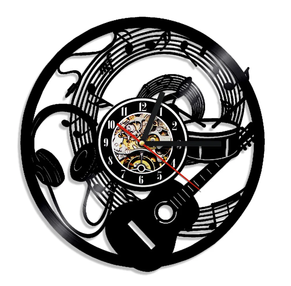 1 Piece Handcarved Music Vinyl Record Disc Art Decor Retro Rock Wall