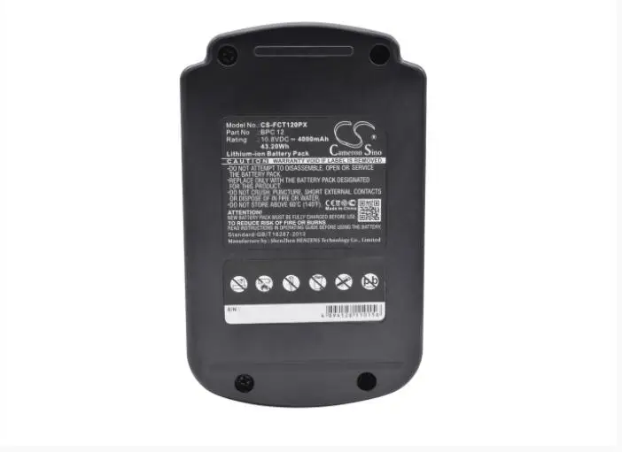 

Cameron Sino 4000mAh battery for FESTOOL C 12 Li T 12+3 498336 498338 498339 BPC 12
