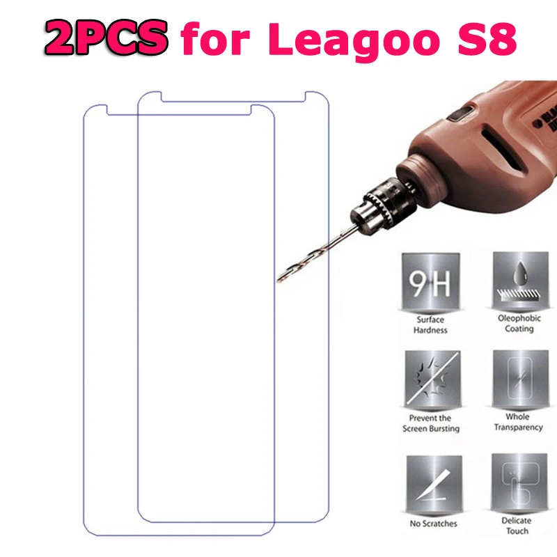 2 шт. Leagoo S8 закаленное Стекло для Leagoo S8 5,72 Экран защитная пленка 9 H 2.5D Премиум ультра-тонкая защитная пленка для Leagoo S8, 3 Гб оперативной памяти, 32 Гб встроенной памяти