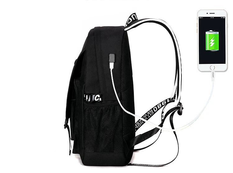 Student School Backpack 3D Luminous Animation USB Charge School bag for Teenager boy anti-theft children's backpack schoolbags