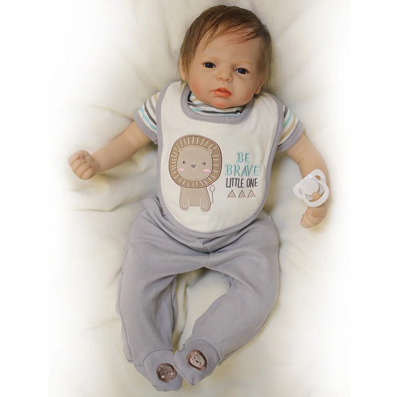 22 дюйма силиконовые детские куклы Reborn Baby Doll реалистичные игрушки для новорожденных кукла ручной работы для малышей куклы с одеждой подарок для детей