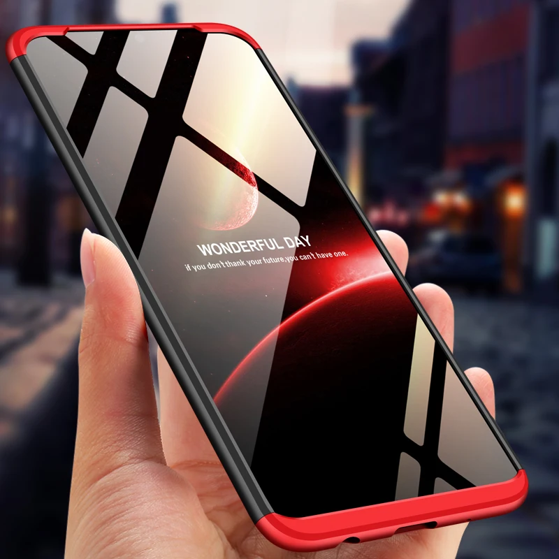 

360 degree full protection phone case for Samsung Galaxy A10 A20 A30 3 in 1 shockproof back cover For Galaxy A40 A50 Hard shell
