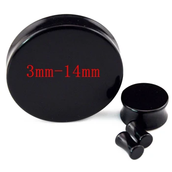 

1Pair 3mm-14mm Acrylic Saddle Ear Plug Ear Expander Piercing Ear Tunnel Gauge Kit Acrylic Body Jewelry
