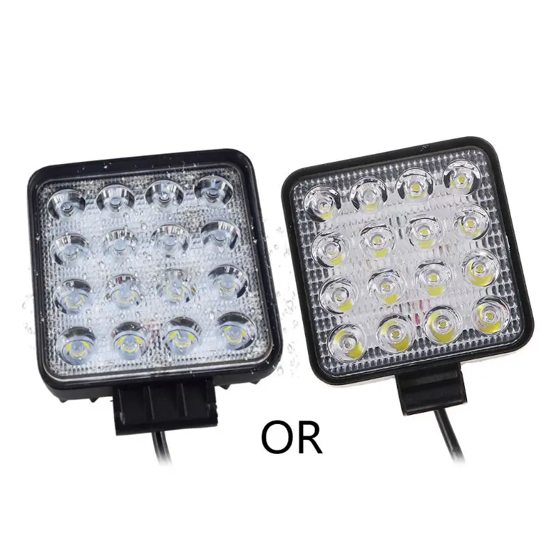 

48W Vehicel Headlights 16LEDs Cool White Light Bar 4inch Vehicle Work Light LED Truck For SUV