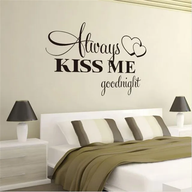 t06014 romantic mural love vinyl wall stickers bedroom quotes decals