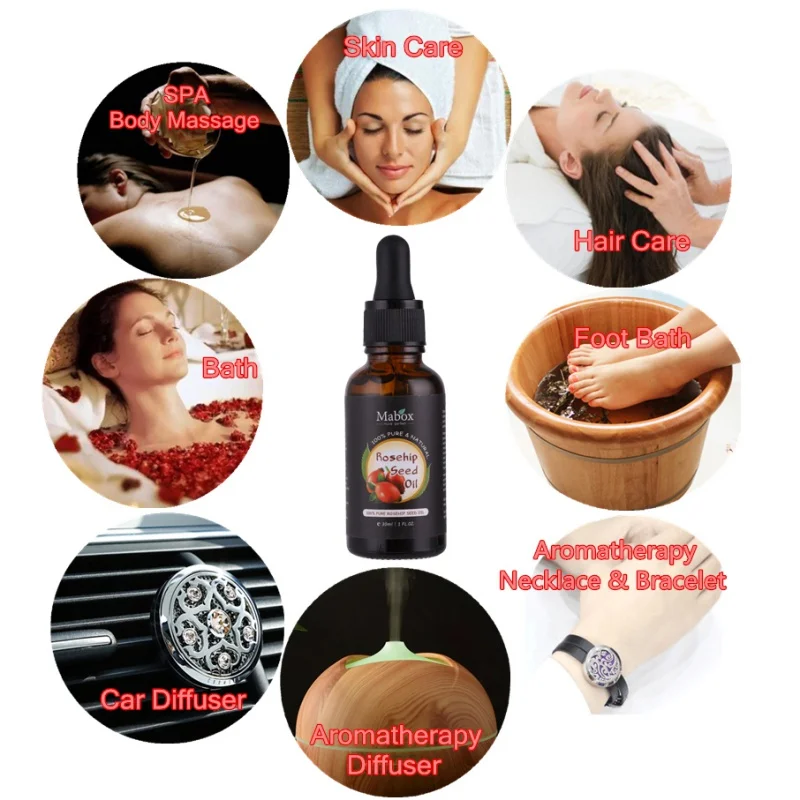 spesifikasi Organik Rosehip Oil untuk Bekas Luka Garis Halus Keriput Stretch Mark Dehidrasi Penuaan Kulit Nfujh