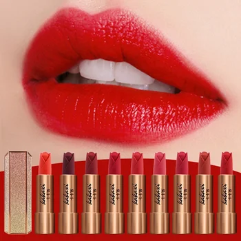 

2019 Flower Shape Matte Lipstick Makeup Lips Smooth Moisturizer Nourishing Lipstick Make up Lip Stick Cosmetics