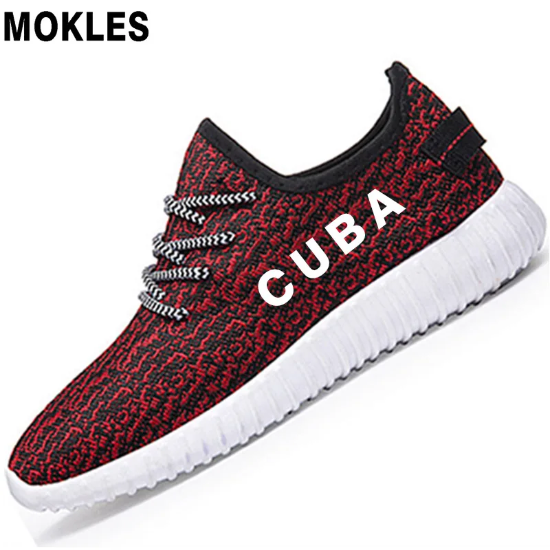 

CUBA men shoes diy free custom made name number nation flag spanish country republic cu college print female casual shoes