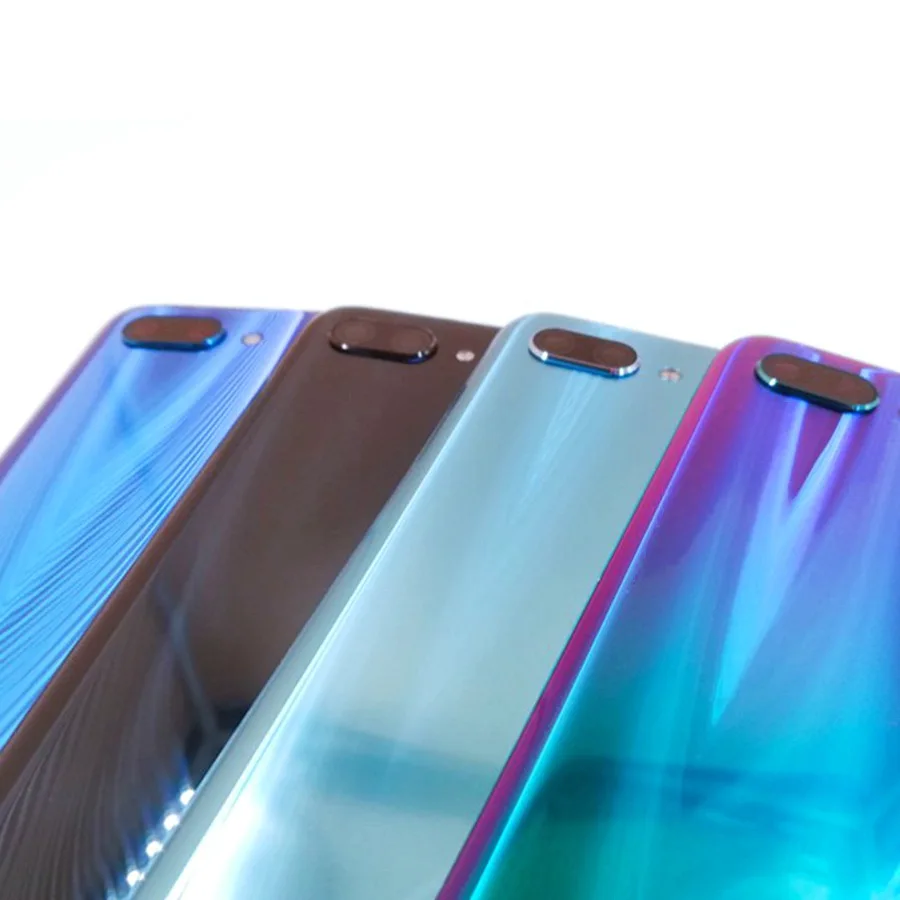 Для huawei Honor 10 задняя крышка для батареи стеклянная панель Задняя Дверь чехол для huawei Honor 10 задняя крышка корпус с объективом камеры