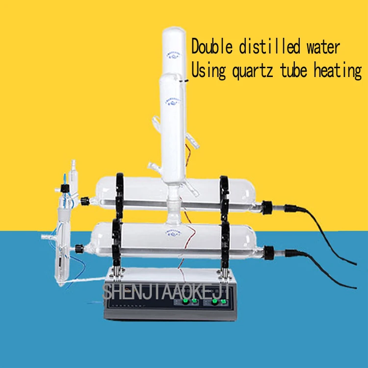Новый двухместный автоматический чистой воды дистиллятор безопасности сохранение тепла излучения защиты дистиллированной воды машина 220