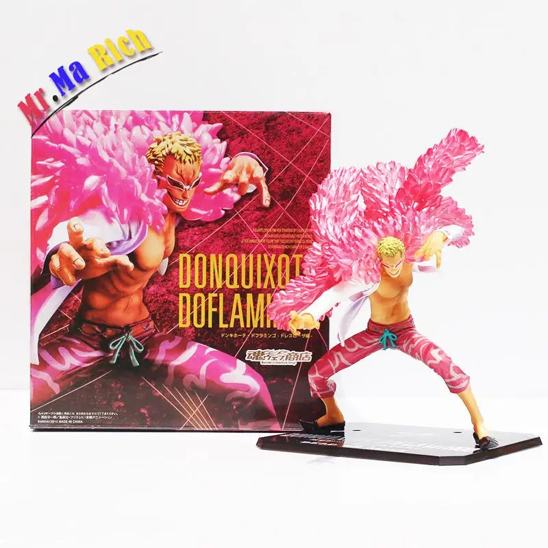 Аниме One Piece Shichibukai Donquixote Doflamingo Battle Ver .. ПВХ фигурка Facile Da Raccogliere E Stile Freddo 8&quot |