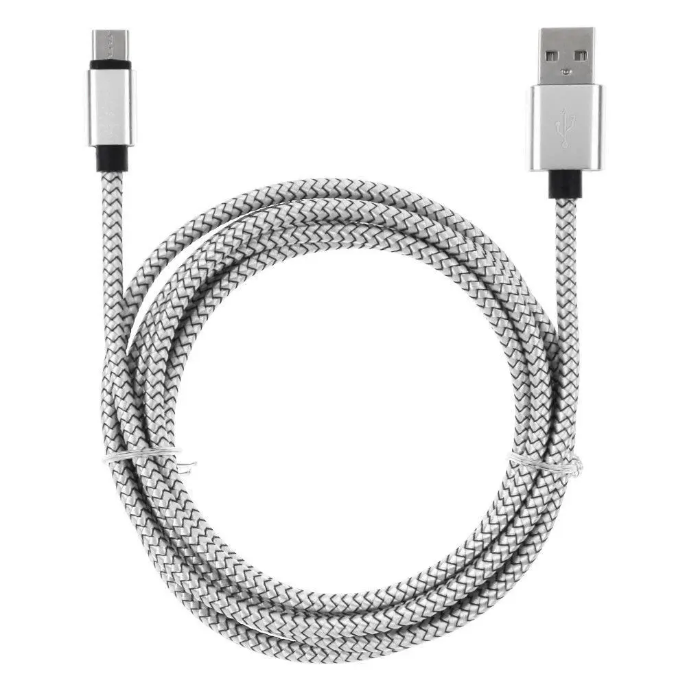 Нейлоновый зарядный кабель Micro USB для Huawei P SMART 3019 8X Mediapad T3 HTC Desire 550 650 628 630 530 830