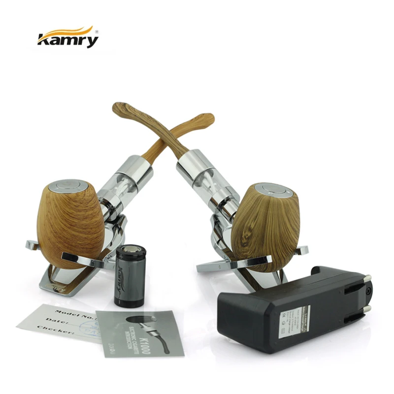 ==> [Free Shipping] Buy Best Original K1000 E PIPE Mechanical Mod kit with 3.0ml atomizer Kamry Brand Wooden E PIPES Cigarette huge Vapor with battery Online with LOWEST Price