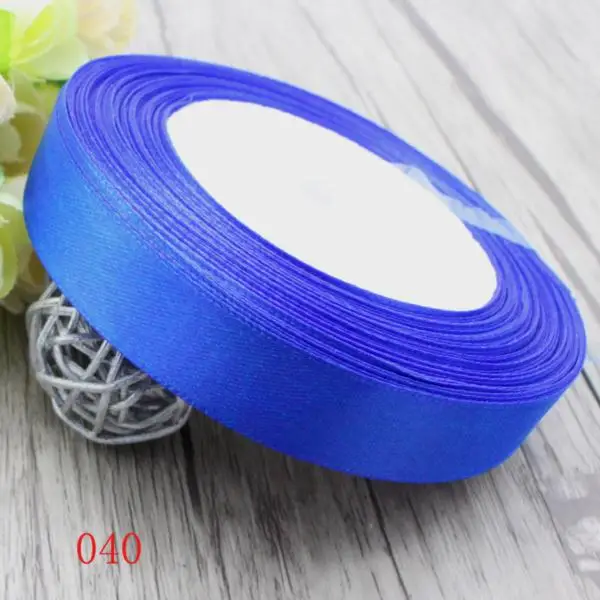 1 рулон/лот(25 ярдов/рулон) 40 мм одноцветная атласная лента Подарочная упаковка DIY рождественские материалы 040007113(40 - Цвет: C11 Royal blue