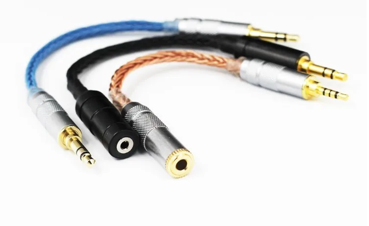 3 5mm record line 2 5mm plug to 3 5mm female 3 5mm plug to 2 5mm balance headphones 12share 7N single crystal copper wire