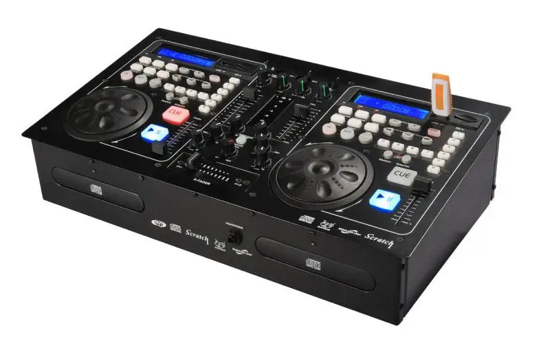 

U disc player, CD disk player, DJ disc player control unit, one machine, disc player, mixer effect device.