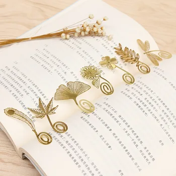 

1pcs Streaming Year Metal Copper Bookmarks Creative Bookmarks Practical Stationery Student Stationery