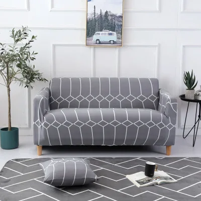WLIARLEO мультяшный розовый чехол для дивана эластичный секционный чехол для дивана с принтом все включено антиклещи тканевые Чехлы для дивана Капа диван - Цвет: Sofa Cover 5