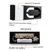Solar Address Number Plate Sign Lamp Solar Powered House Number Doorplate Lamps 6 LED Lights Hotel Door Digital Solar Light 4