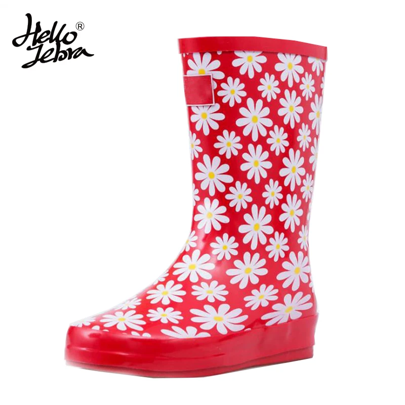 red rain boots wide calf