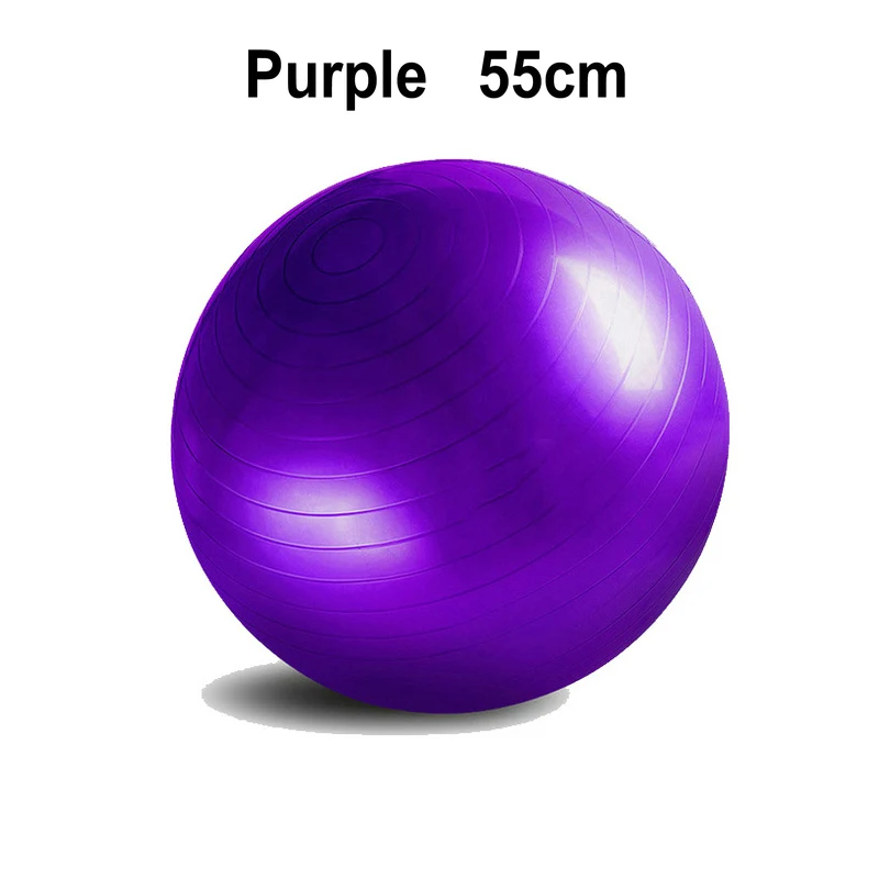 Взрывозащищенные мячи для йоги, йога, фитнес, Excerice Ball, анти-взрыв, баланс Пилатес, спорт, Fitball 55 см, 65 см, 75 см, 85 см - Цвет: Purple 55cm