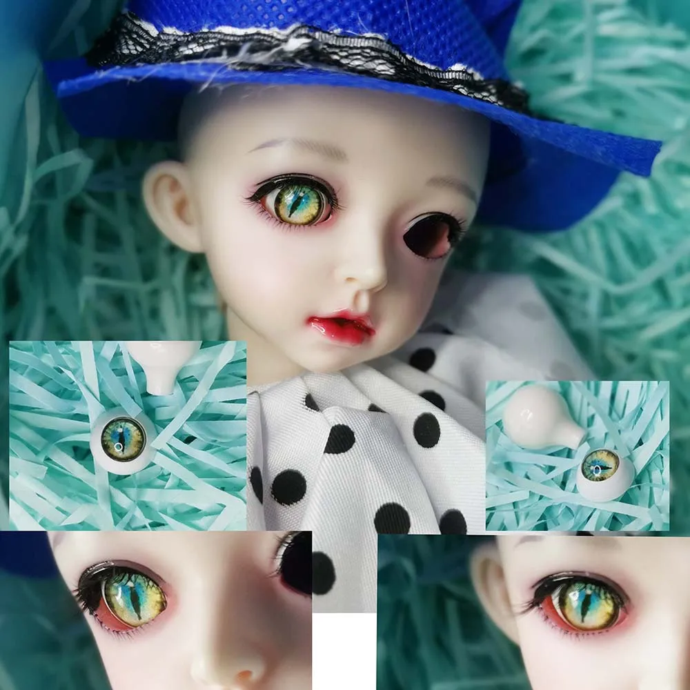 Глаза bjd 1/4 зеленые глаза для животных сделай сам акриловые BJD 12 мм 14 16 18 20 22 под