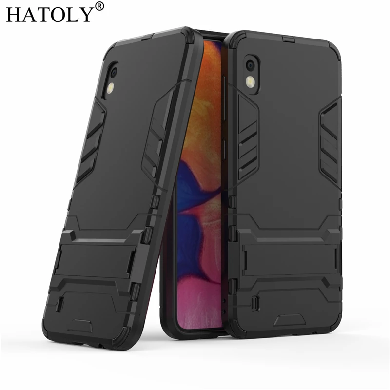 

HATOLY For Armor Case Samsung Galaxy A10 Case Shockproof Robot Silicon Rubber Hard Back Phone Cover For Samsung Galaxy A10 a105f