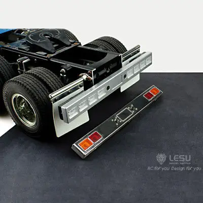 LESU металлический задний бампер для Tmy King RC 1/14 тягач Автомобиль DIY TH02308