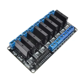 

5V 8 Way High Level Trigger Solid State Relay Module 250V2A 5V 8 Channel OMRON Level Solid State Relay Module