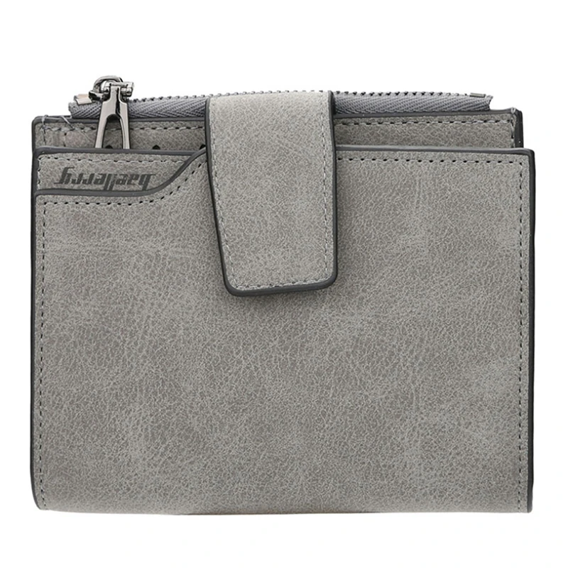 

New matte leather ladies wallet in the long section of the Korean version of the multi-function coin purse three fold more card