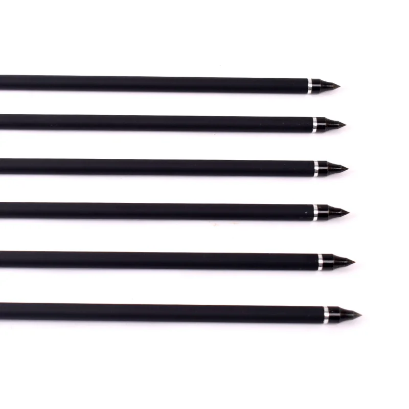 12Pcs-Crossbow-Carbon-Arrow-16-20-Inches-Spine-400-with-Red-and-black-Feather-for-Crossbow(1)