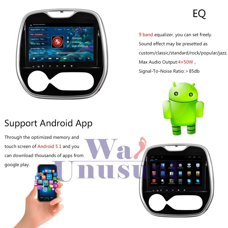 Sale WANUSUAL 9" Quad Core 16G Android 6.0  GPS Navigation for  Duster 2014 2015 2016 2017 Auto With BT Wifi Mirror Link Maps 18