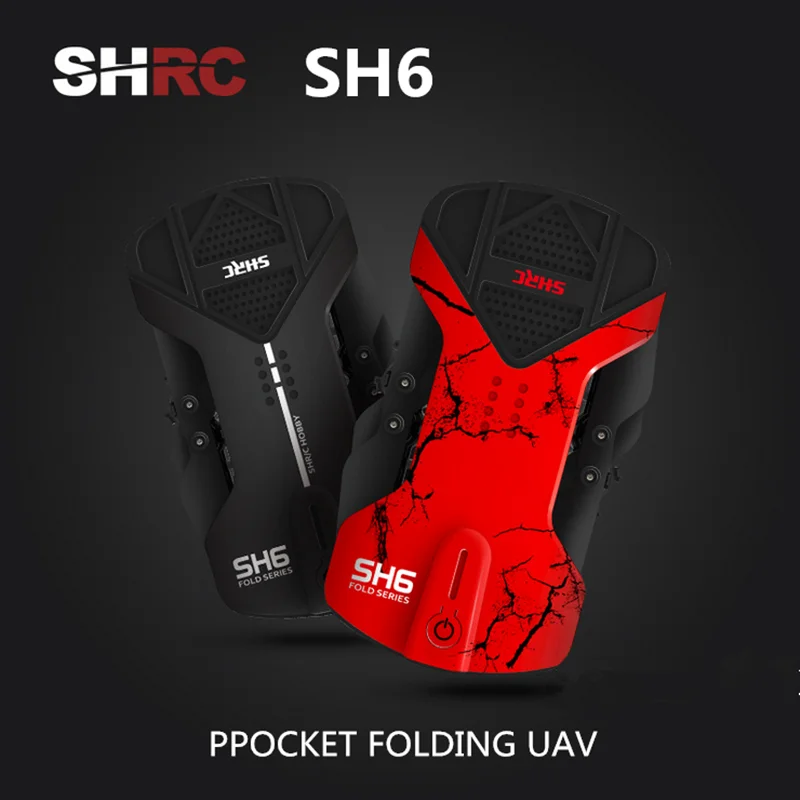 SHRC SH6 Mini Drone With Camera Foldable RC Drones 2 4G 4CH Quadcopter One Key Return