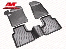Floor mats case for Chevrolet Niva 2002-2009 4 pcs rubber rugs non slip rubber interior car styling accessories